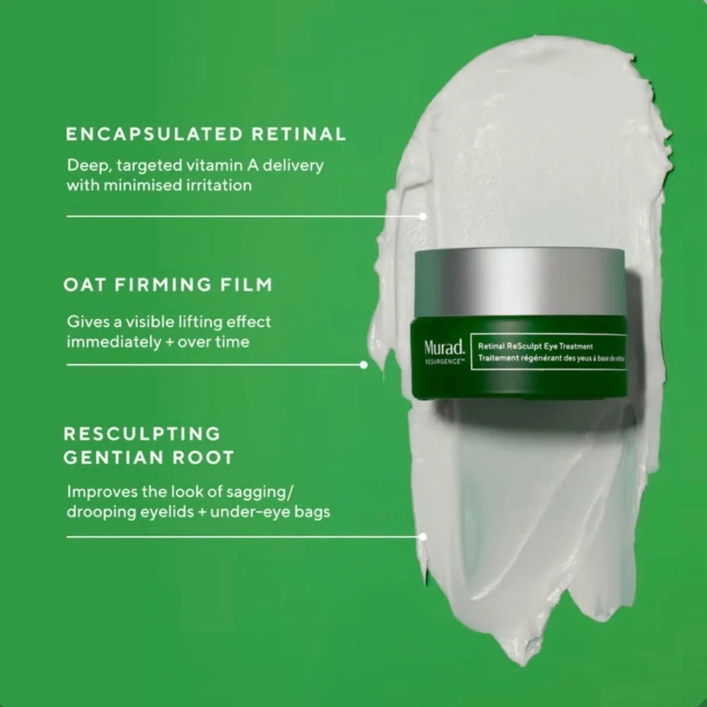 Murad Retinol Eye Treatment with Pink Mask and Vitamin C Serum